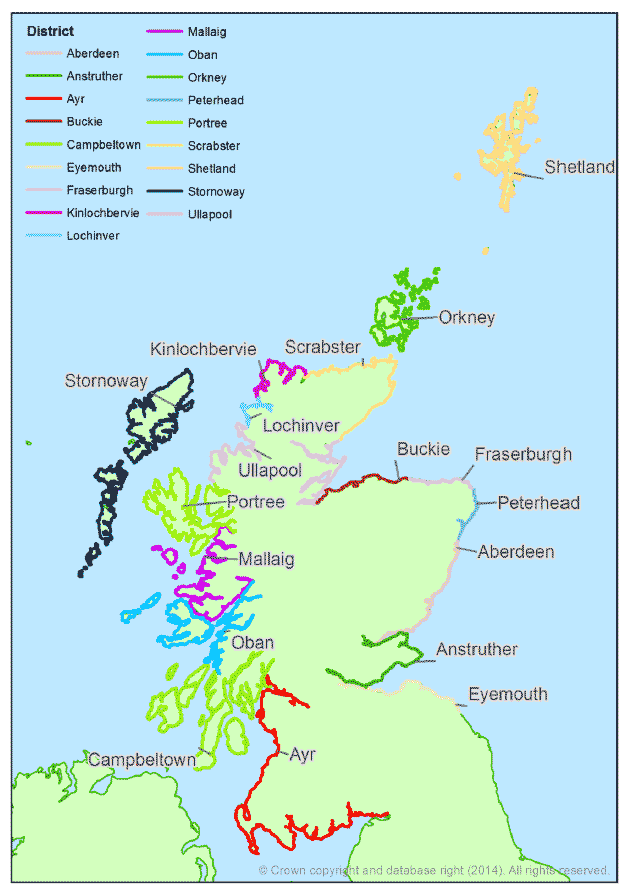 Annex 5 - Districts and ports in Scotland
