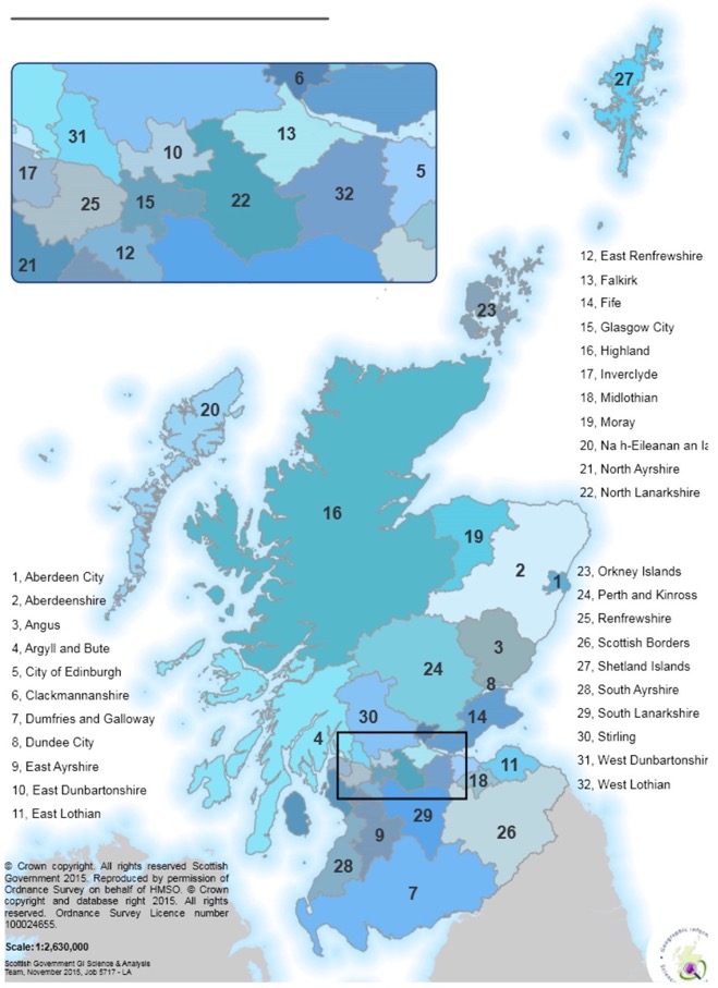 Map 6.1 – Local Authority Areas