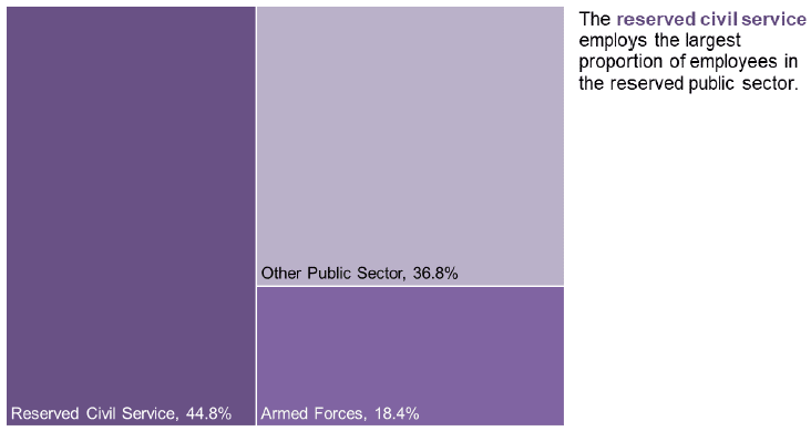 infographic headcount breakdown of Reserved Public Sector Employment